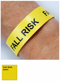 Fall Risk Alert Wristbands